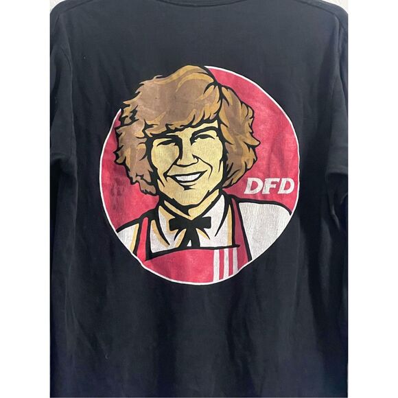 DFD Danny Duncan M  Black shirt tee KFC Logo double side graphic Graphic - Picture 1 of 4